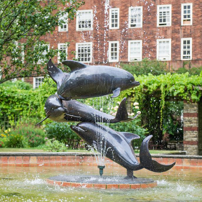 three dolphin fountain